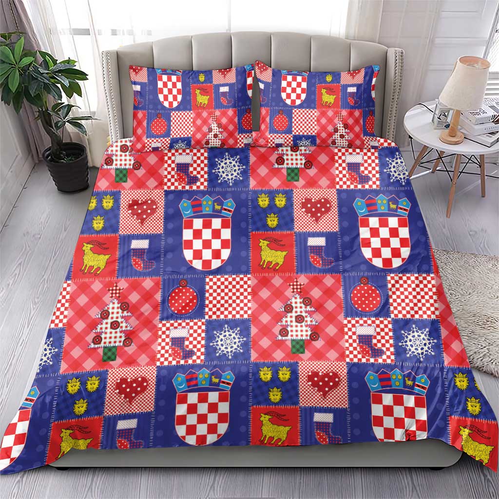 Croatia Christmas Patchwork Bedding Set - Wonder Print Shop