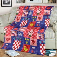 Croatia Christmas Patchwork Blanket - Wonder Print Shop