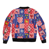 Croatia Christmas Patchwork Bomber Jacket - Wonder Print Shop
