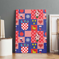 Croatia Christmas Patchwork Canvas Wall Art - Wonder Print Shop