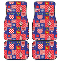 Croatia Christmas Patchwork Car Mats - Wonder Print Shop