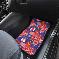 Croatia Christmas Patchwork Car Mats - Wonder Print Shop