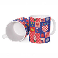Croatia Christmas Patchwork Ceramic Mug - Wonder Print Shop
