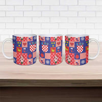 Croatia Christmas Patchwork Ceramic Mug - Wonder Print Shop
