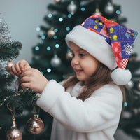 Croatia Christmas Patchwork Christmas Santa Hat - Wonder Print Shop