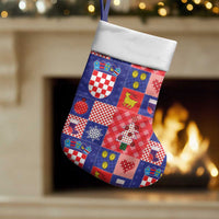 Croatia Christmas Patchwork Christmas Stocking - Wonder Print Shop