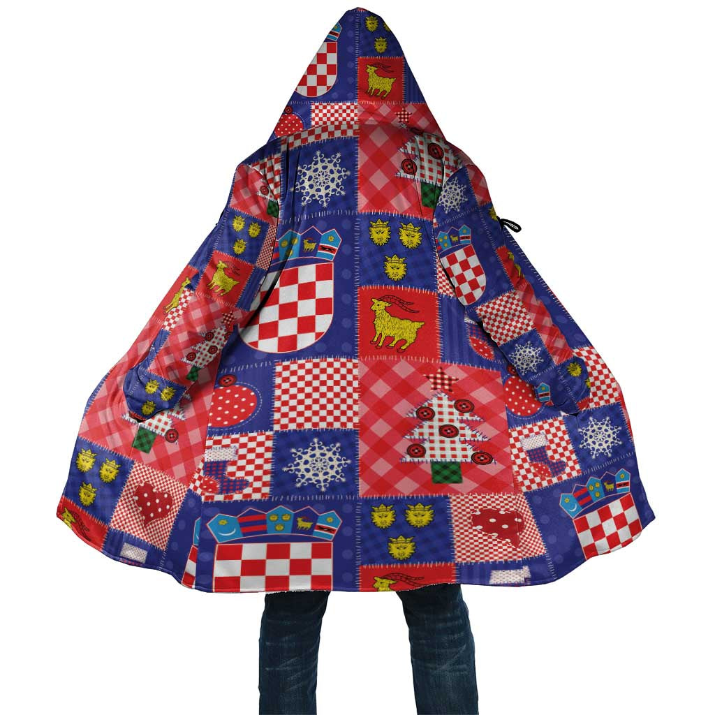 Croatia Christmas Patchwork Cloak - Wonder Print Shop