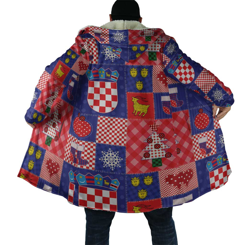 Croatia Christmas Patchwork Cloak - Wonder Print Shop