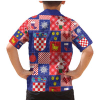 Croatia Christmas Patchwork Family Matching Mermaid Dress and Hawaiian Shirt - Wonder Print Shop