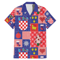 Croatia Christmas Patchwork Family Matching Mermaid Dress and Hawaiian Shirt - Wonder Print Shop