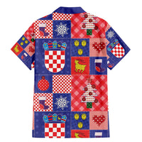 Croatia Christmas Patchwork Family Matching Mermaid Dress and Hawaiian Shirt - Wonder Print Shop
