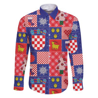 Croatia Christmas Patchwork Family Matching Puletasi and Hawaiian Shirt - Wonder Print Shop