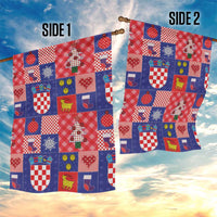 Croatia Christmas Patchwork Garden Flag - Wonder Print Shop