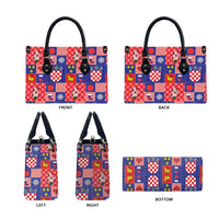 Croatia Christmas Patchwork Leather Bag - Wonder Print Shop