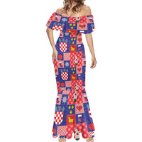 Croatia Christmas Patchwork Mermaid Dress - Wonder Print Shop