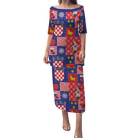 Croatia Christmas Patchwork Puletasi - Wonder Print Shop