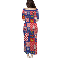 Croatia Christmas Patchwork Puletasi - Wonder Print Shop