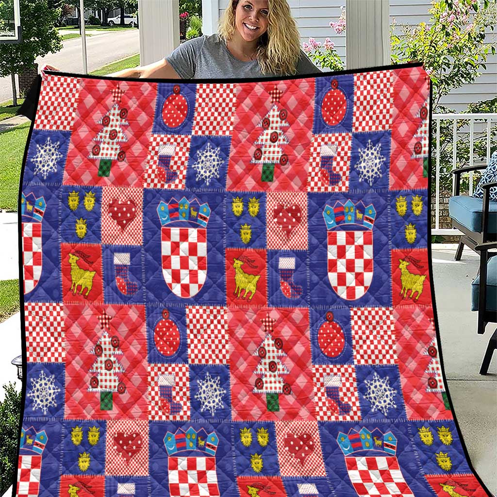 Croatia Christmas Patchwork Quilt - Wonder Print Shop