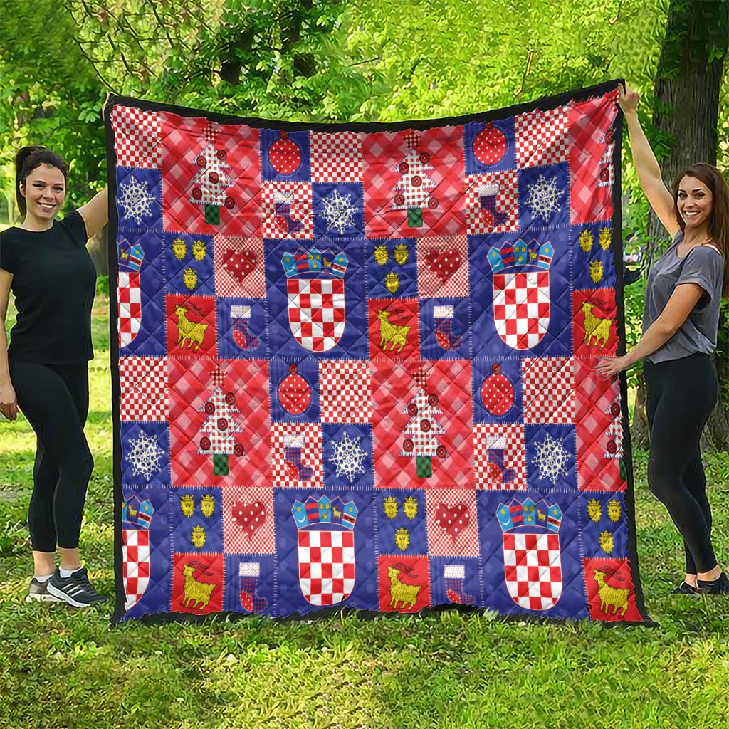 Croatia Christmas Patchwork Quilt - Wonder Print Shop