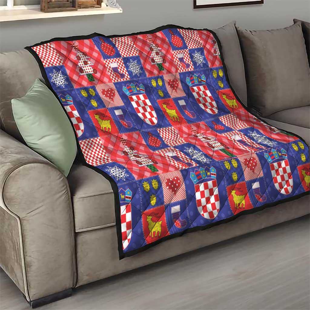 Croatia Christmas Patchwork Quilt - Wonder Print Shop