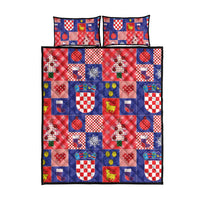 Croatia Christmas Patchwork Quilt Bed Set - Wonder Print Shop