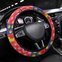 Croatia Christmas Patchwork Steering Wheel Cover - Wonder Print Shop