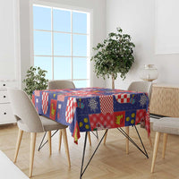 Croatia Christmas Patchwork Tablecloth - Wonder Print Shop