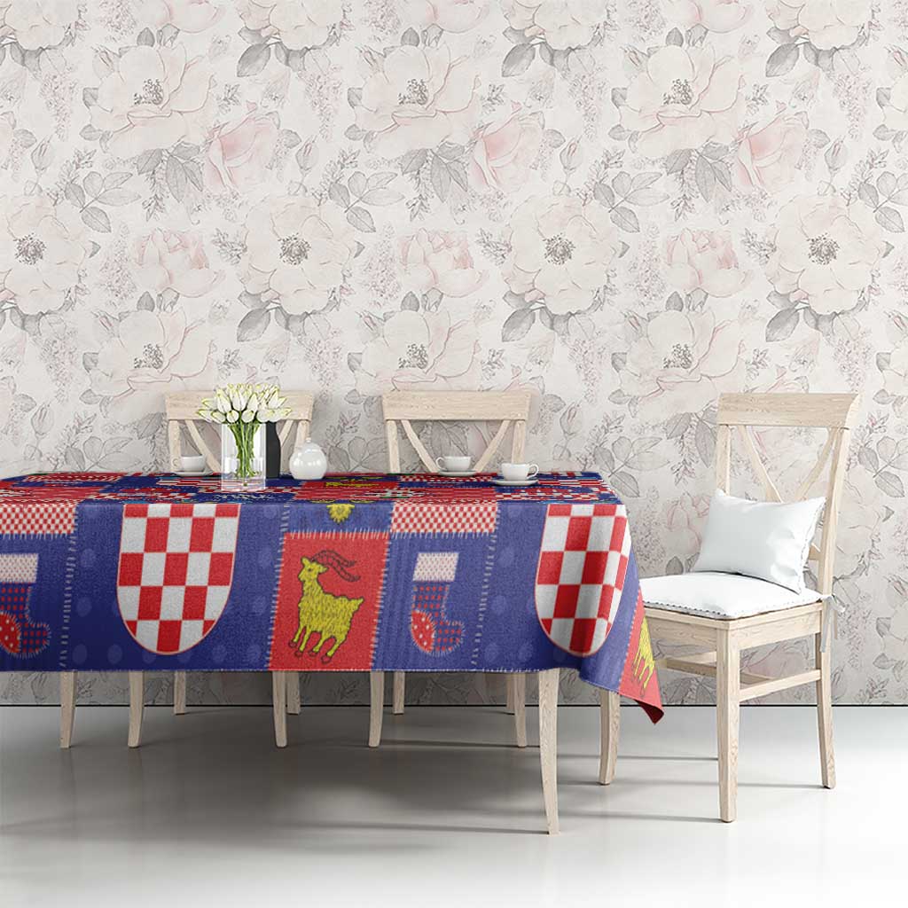Croatia Christmas Patchwork Tablecloth - Wonder Print Shop