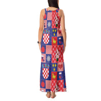Croatia Christmas Patchwork Tank Maxi Dress - Wonder Print Shop