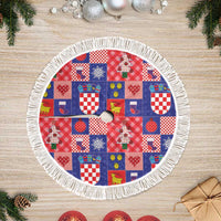 Croatia Christmas Patchwork Tree Skirt - Wonder Print Shop