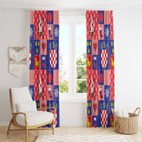 Croatia Christmas Patchwork Window Curtain - Wonder Print Shop
