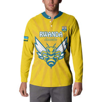 Custom Rwanda Football Button Sweatshirt Go Amavubi