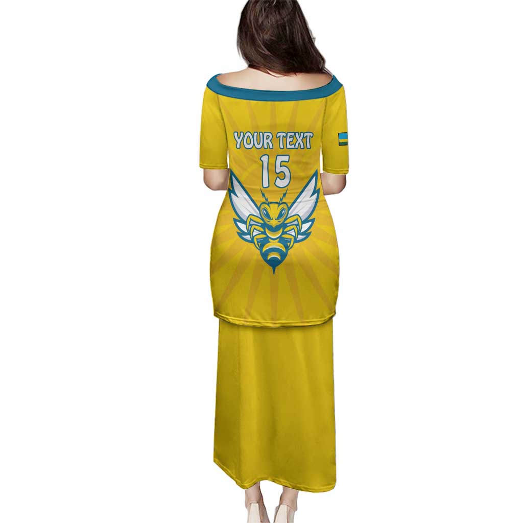 Custom Rwanda Football Family Matching Puletasi and Hawaiian Shirt Go Amavubi