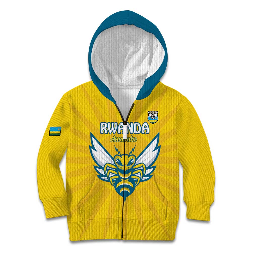 Custom Rwanda Football Kid Hoodie Go Amavubi - Wonder Print Shop