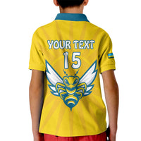 Custom Rwanda Football Kid Polo Shirt Go Amavubi - Wonder Print Shop