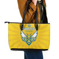 Custom Rwanda Football Leather Tote Bag Go Amavubi