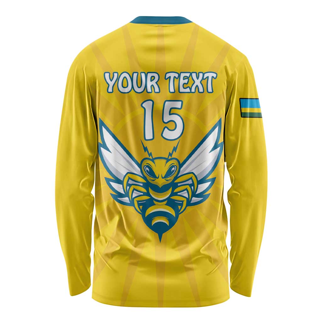 Custom Rwanda Football Long Sleeve Shirt Go Amavubi - Wonder Print Shop