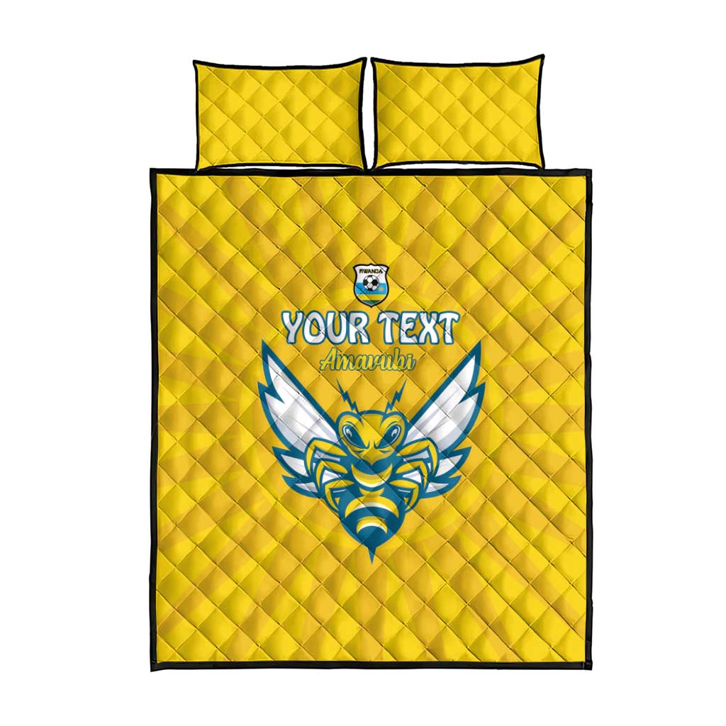 Custom Rwanda Football Quilt Bed Set Go Amavubi - Wonder Print Shop