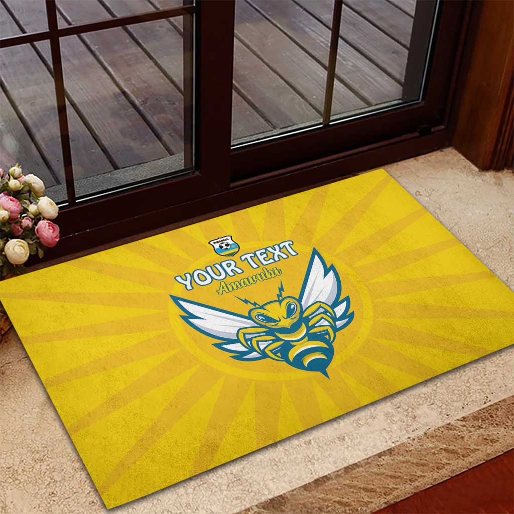 Custom Rwanda Football Rubber Doormat Go Amavubi - Wonder Print Shop