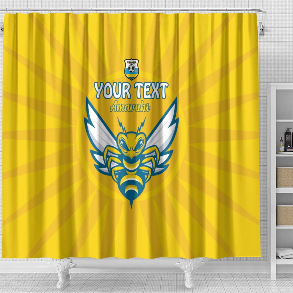 Custom Rwanda Football Shower Curtain Go Amavubi - Wonder Print Shop