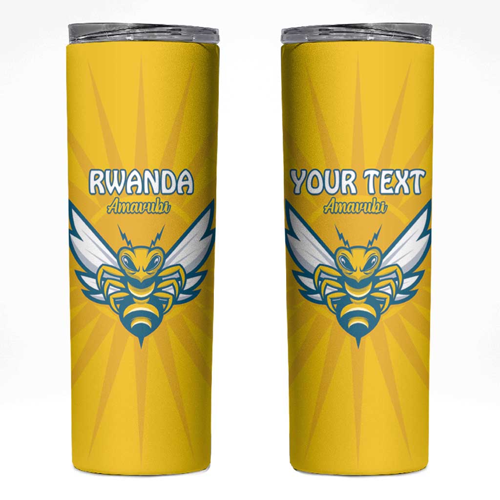 Custom Rwanda Football Skinny Tumbler Go Amavubi - Wonder Print Shop