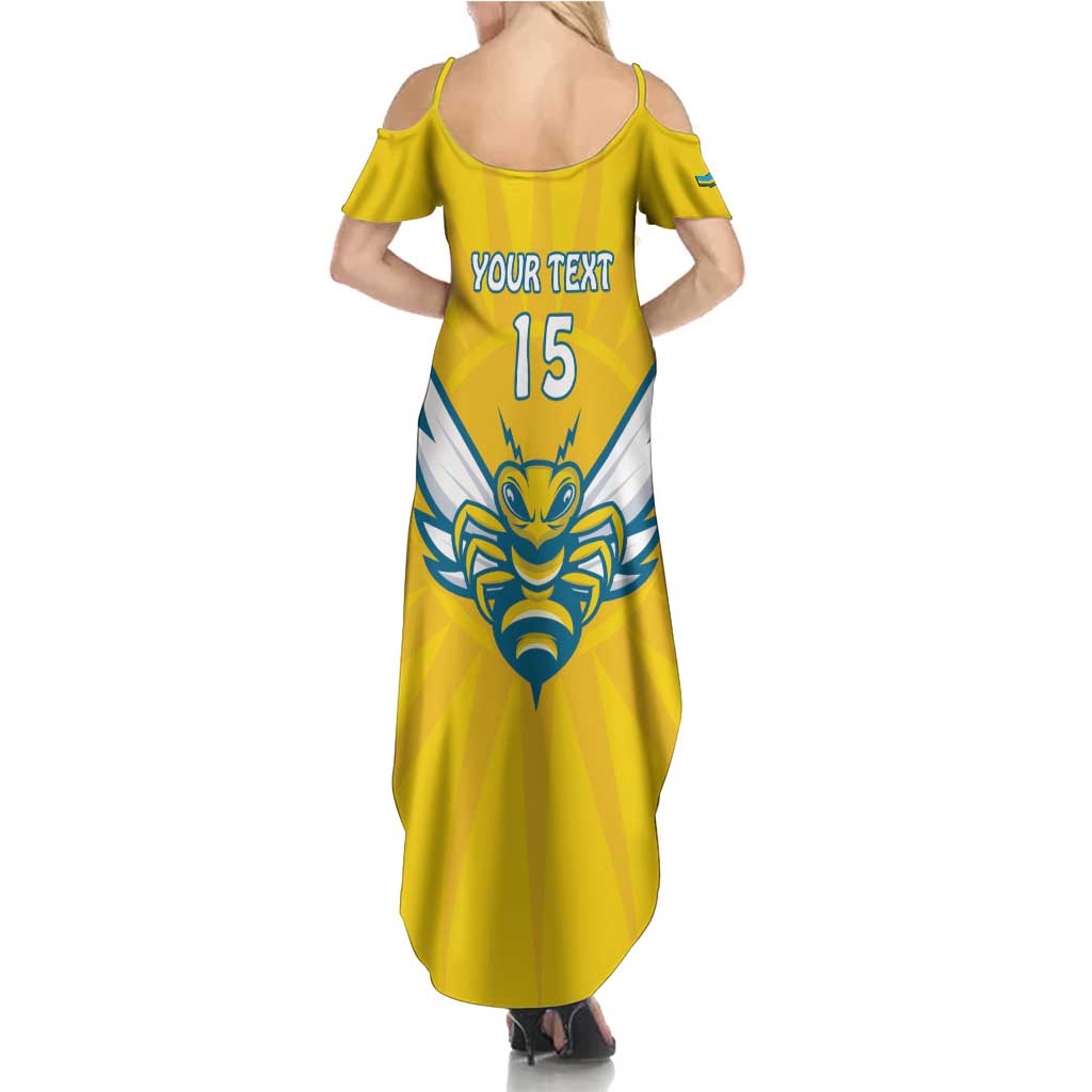 Custom Rwanda Football Summer Maxi Dress Go Amavubi - Wonder Print Shop