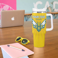 Custom Rwanda Football Tumbler With Handle Go Amavubi - Wonder Print Shop