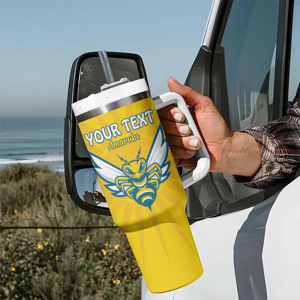 Custom Rwanda Football Tumbler With Handle Go Amavubi - Wonder Print Shop