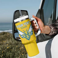 Custom Rwanda Football Tumbler With Handle Go Amavubi - Wonder Print Shop