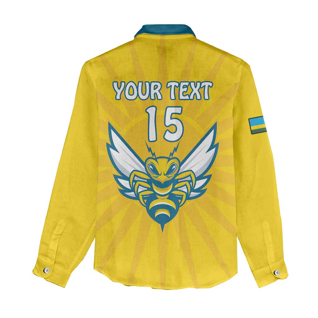 Custom Rwanda Football Women Casual Shirt Go Amavubi - Wonder Print Shop