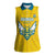 Custom Rwanda Football Women Sleeveless Polo Shirt Go Amavubi - Wonder Print Shop