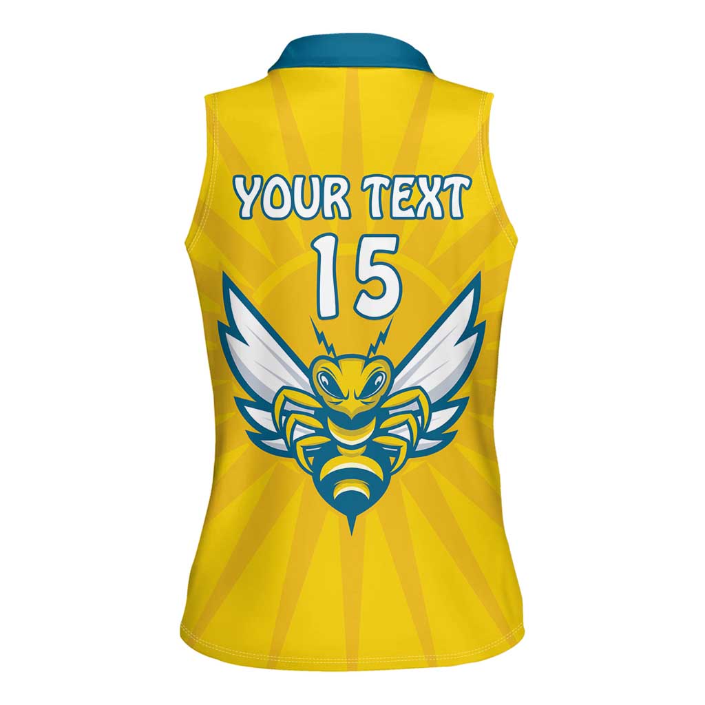 Custom Rwanda Football Women Sleeveless Polo Shirt Go Amavubi - Wonder Print Shop