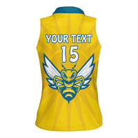 Custom Rwanda Football Women Sleeveless Polo Shirt Go Amavubi - Wonder Print Shop