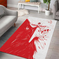 Custom Tunisia Football Area Rug Go Eagles of Carthage